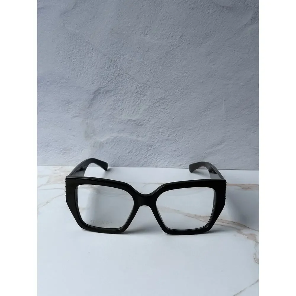 NEW Gucci GG2042O Brown Oversized Square Eyeglasses Frames